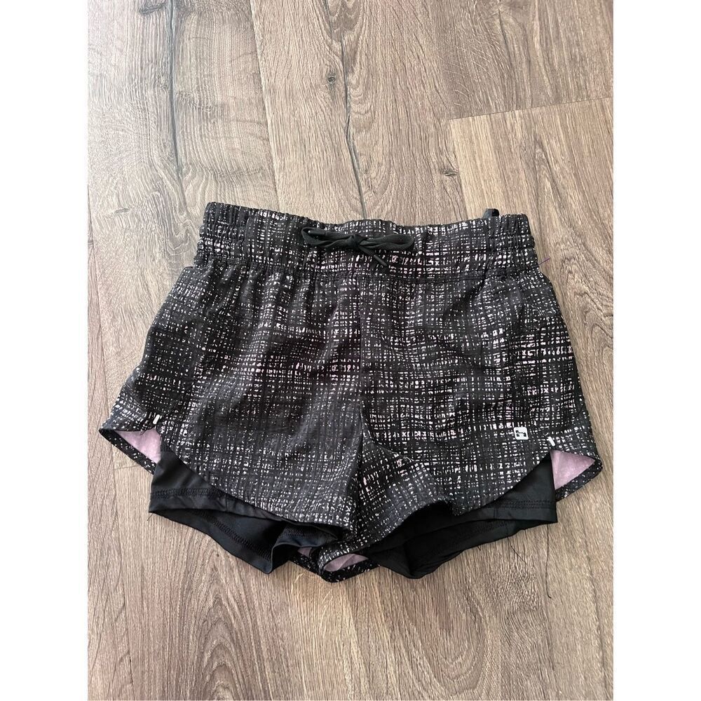 Hind Shorts Womens Small Athletic Activewear Lined Drawstring Elastic Waist